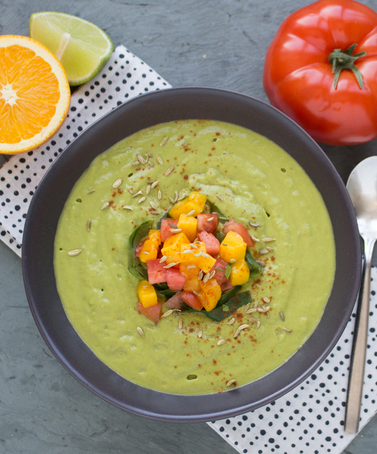 Raw Avocado Fennel Soup