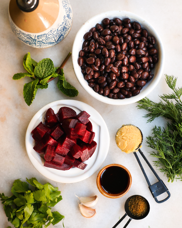 Beet Black Bean Dip Ingredients