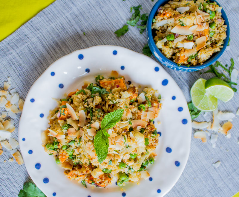 Cauliflower Samosa Salad