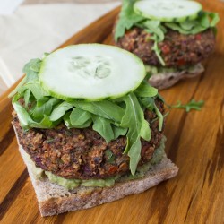 Black Bean Hemp Seed Burger