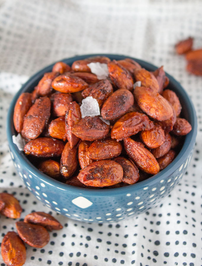 Harissa Roasted Almonds with Mina Harissa