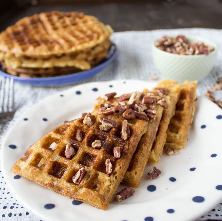 Vegan Pecan Waffles