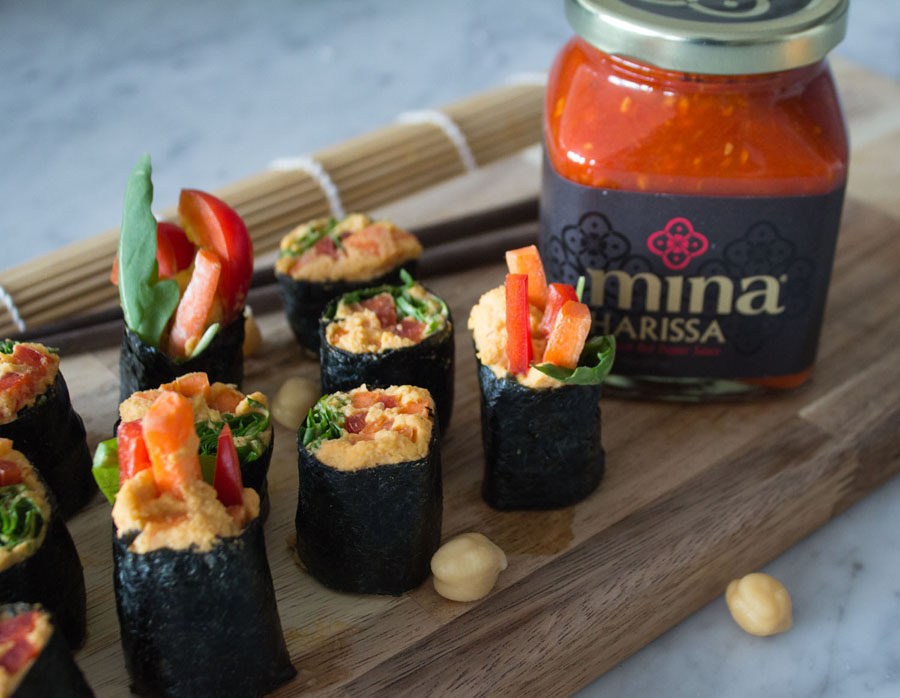 Harissa Hummus Nori Sushi