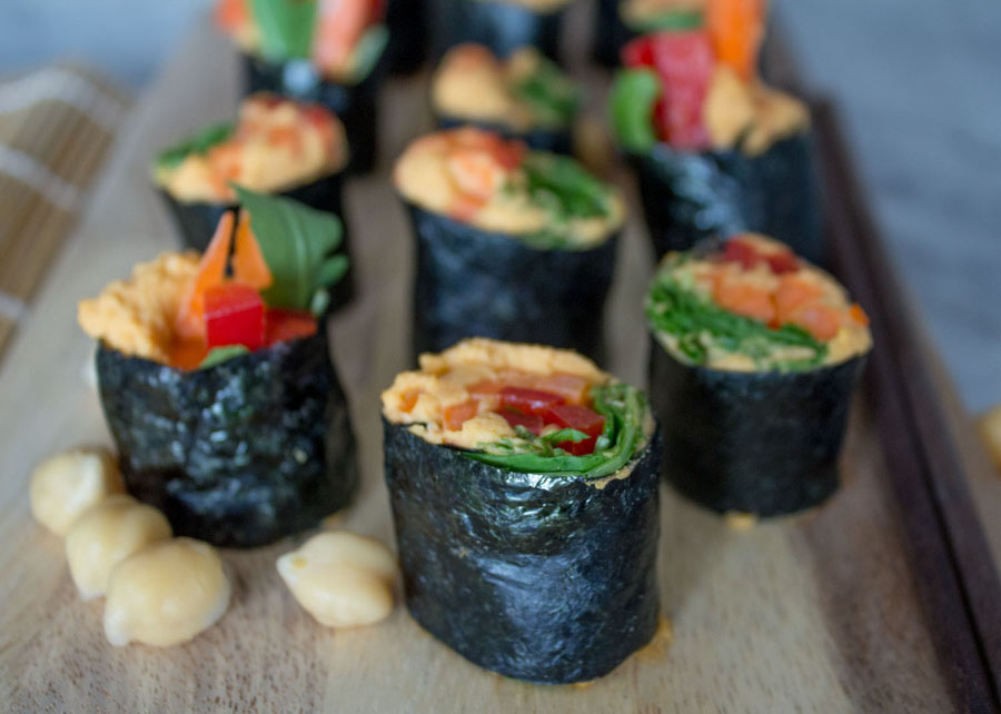 Harissa Hummus Nori Sushi