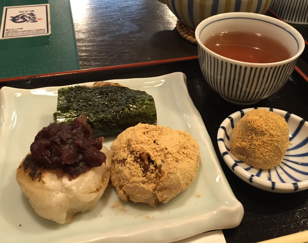 Mochi plate at Mochikiya