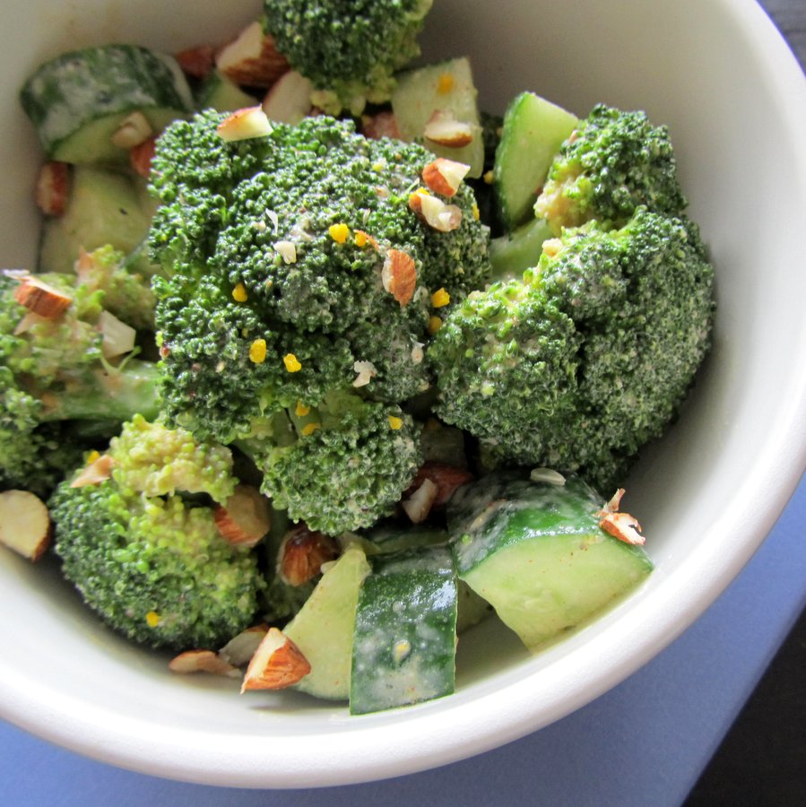 Miso Tahini Broccoli Salad