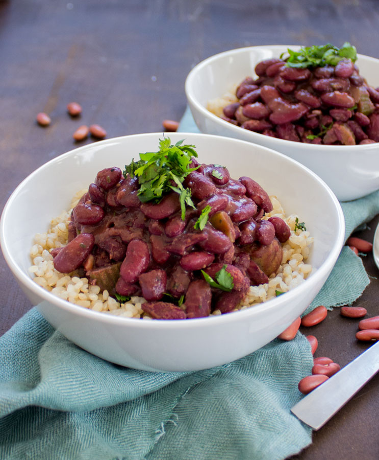 New Orleans Style Red Beans & Rice {VIDEO} Sweet Potato