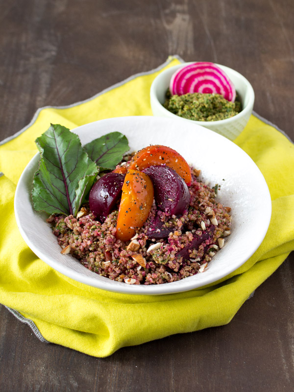 Beet Green Pesto Pilaf {VIDEO}