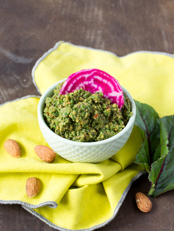 Vegan Beet Green Pesto