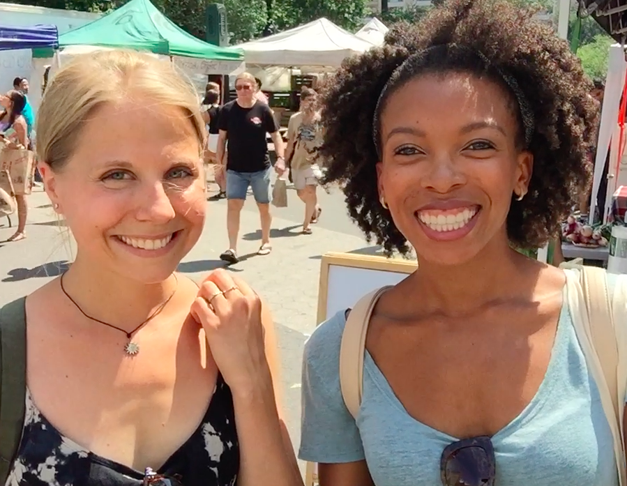 Jenné & Isabelle at the Market