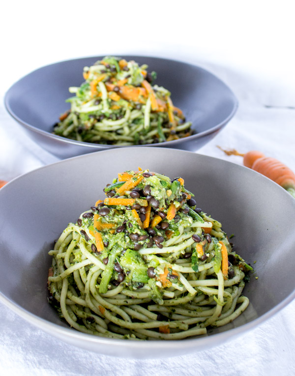 Vegan Spinach Pesto Pasta