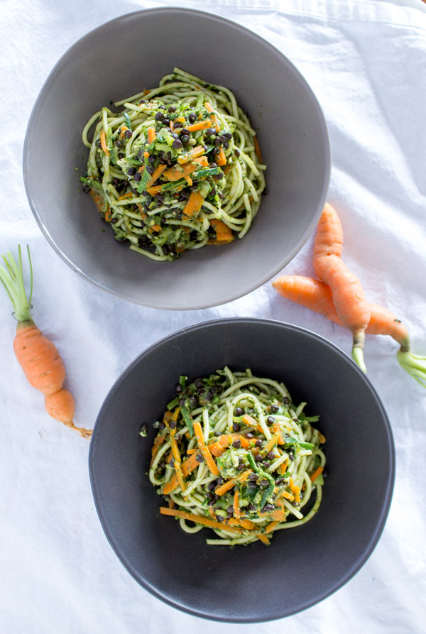 Vegan Spinach Pesto Pasta