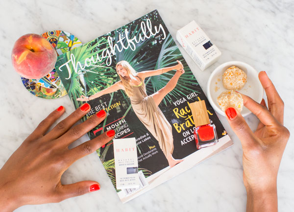 Raw Mango Macaroons & Habit Cosmetics Eco Vegan Nail Polish & Thoughtfully Magazine