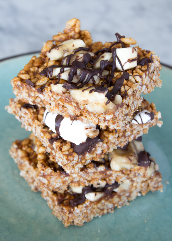 Vegan Rice Crispy Treats with Homemade Almond Butter | Back to School Snacks | www.sweetpotatosoul.com