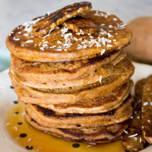 Vegan Sweet Potato Pancakes Recipe Video 0077