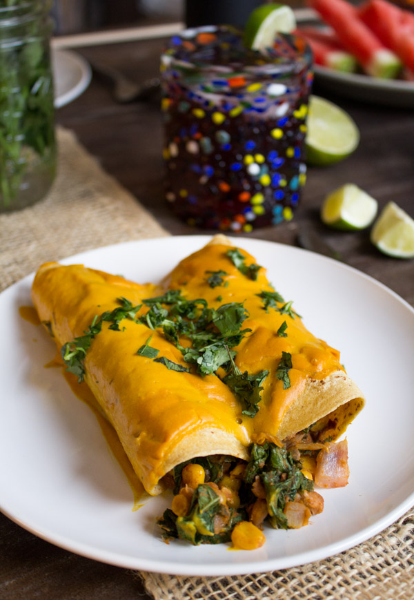 Chipotle Sweet Potato Enchiladas | www.sweetpotatosoul.com