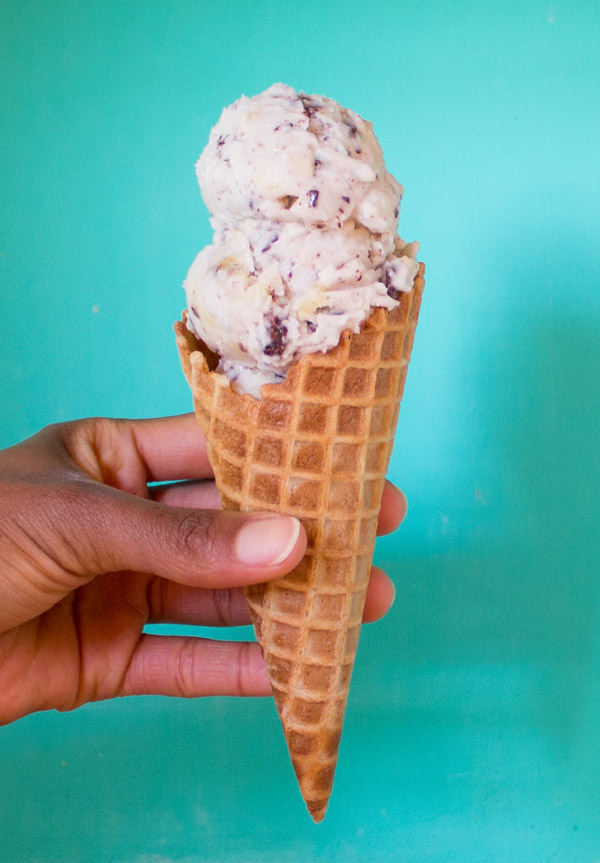 Macadamia Nut Ice Cream with Candied Pecans