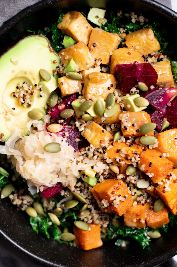 Maple Mustard Tempeh Bowl