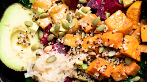 Maple Mustard Tempeh Bowl