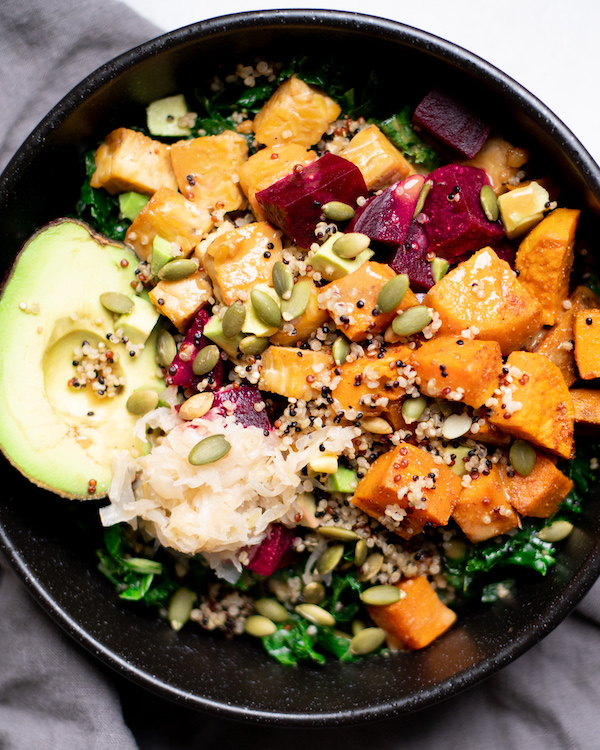 Maple Mustard Tempeh Bowl