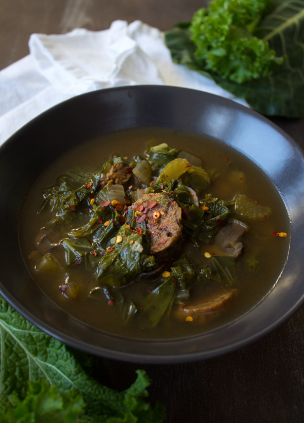 Vegan winter soup Green Gumbo @sweetpotatosoul