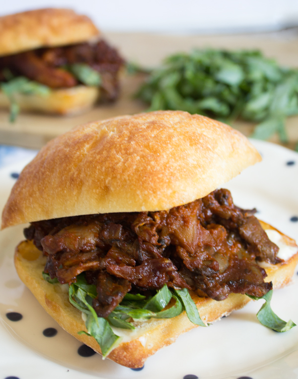 Chipotle BBQ Oyster Mushroom Sliders | www.sweetpotatosoul.com