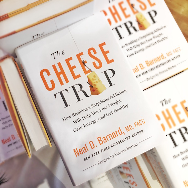 Jenné Claiborne and Dr. Neal Barnard | Physicians Committee for Responsible Medicine Presents the Cheese Trap Book and Fundraising Event Featuring Neal D. Barnard