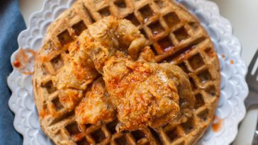 Vegan Chicken and Waffles | www.sweetpotatosoul.com