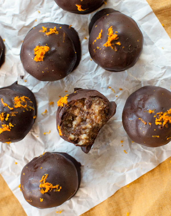 Citrus Chocolate Truffles | sweetpotatosoul.com