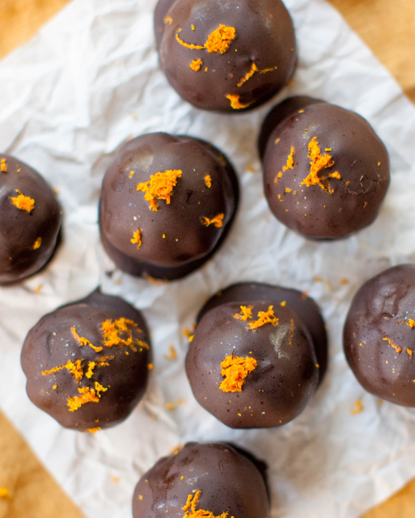 Citrus Chocolate Truffles | sweetpotatosoul.com