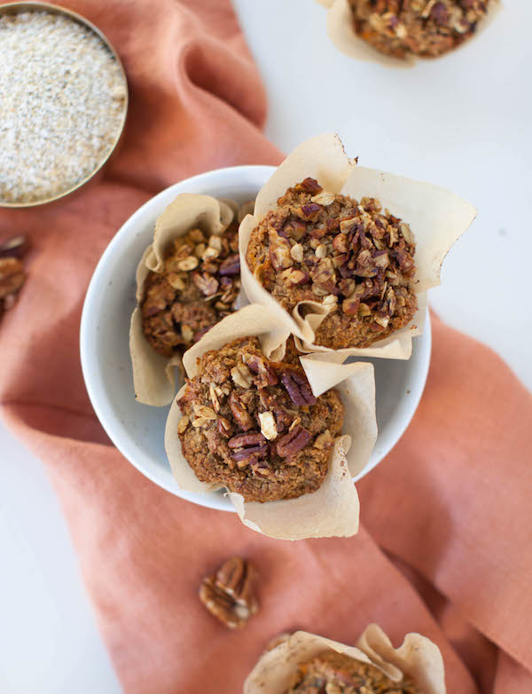 Oat Bran Sweet Potato Muffins | sweetpotatosoul.com