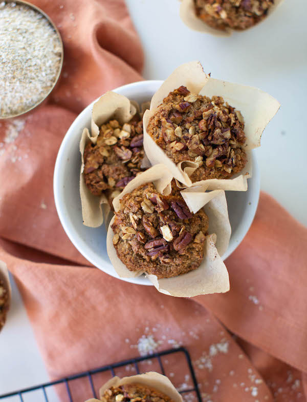 Oat Bran Sweet Potato Muffins | sweetpotatosoul.com