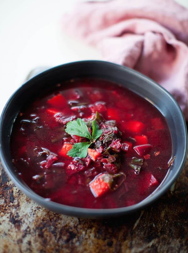 Beet Sweet Potato Soup | @sweetpotatosoul