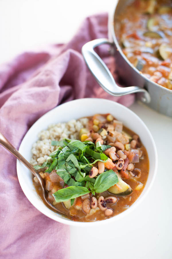 Black-eyed pea gumbo | @sweetpotatosoul