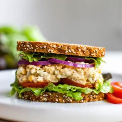 Chickpea Tuna Sandwich15 Minute Vegan Meals | @sweetpotatosoul