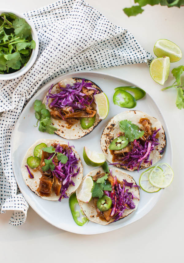 Korean BBQ Jackfruit Tacos 15 Minute Vegan Meals | @sweetpotatosoul