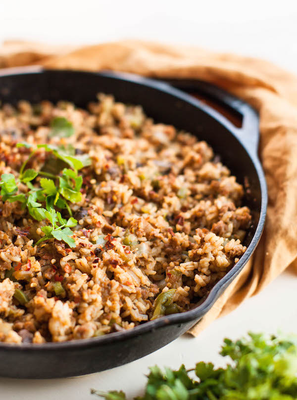 Vegetarian Dirty Rice | Vegan Recipes for Meat Lovers | @sweetpotatosoul
