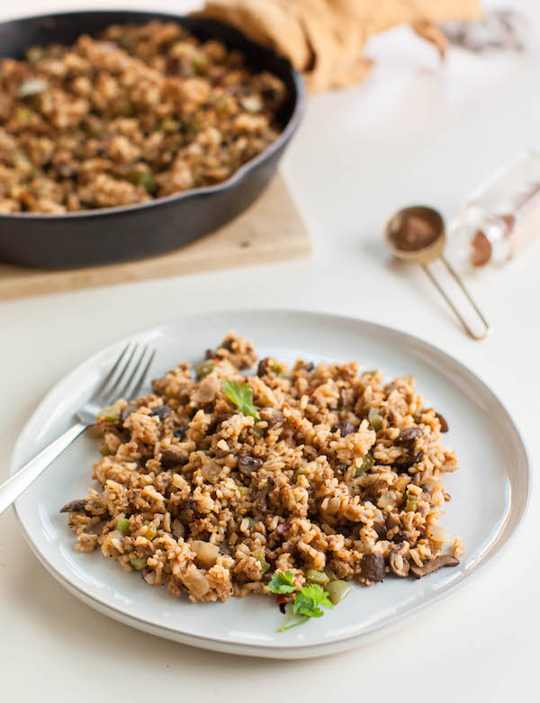 Vegetarian Dirty Rice | Vegan Recipes for Meat Lovers | @sweetpotatosoul