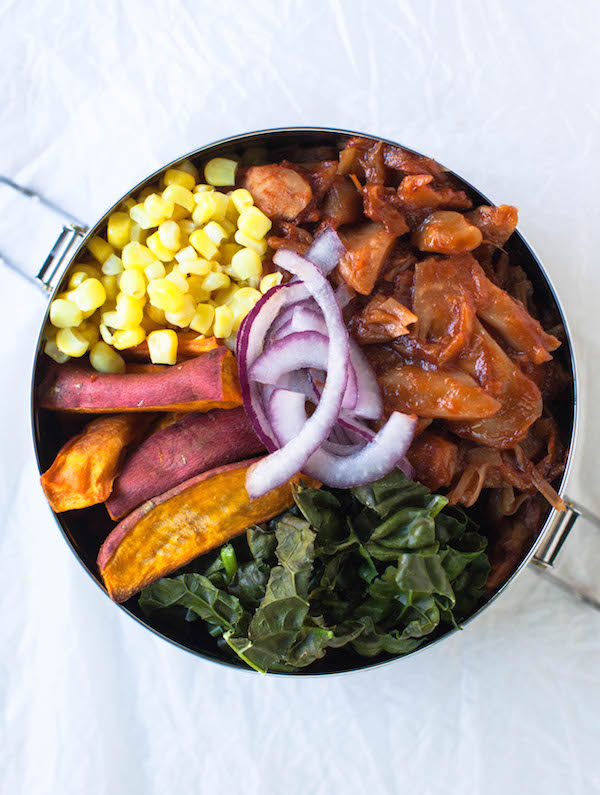 BBQ Jackfruit Bowl Vegan Lunch Ideas