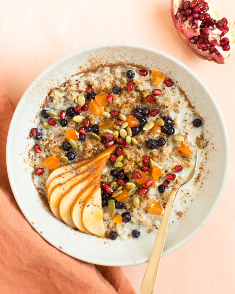 overhead of freekeh porridge