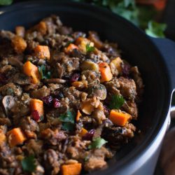 Butternut Squash Slow Cooker Stuffing