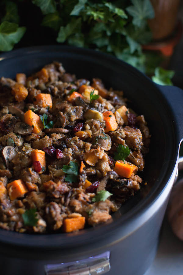 Butternut Squash slow cooker stuffing