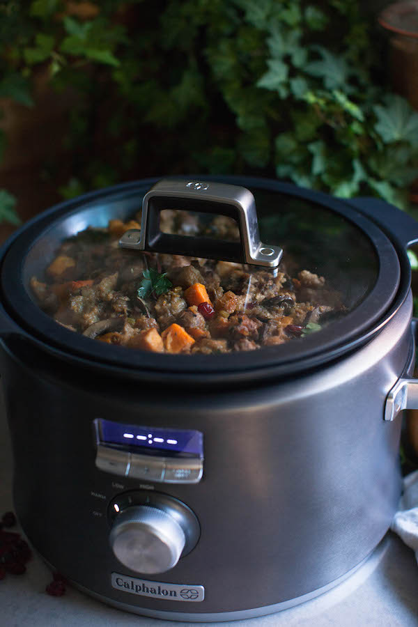 Butternut Squash slow cooker stuffing