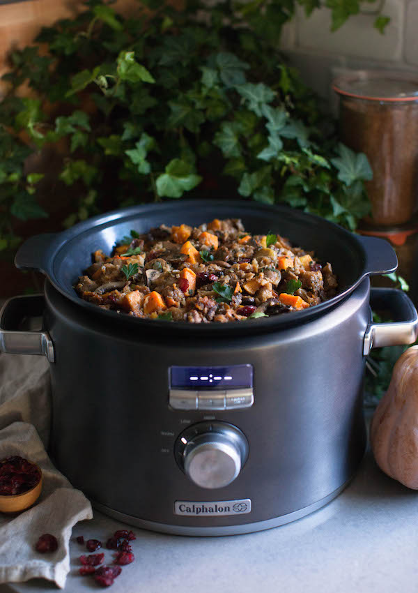 Butternut Squash slow cooker stuffing