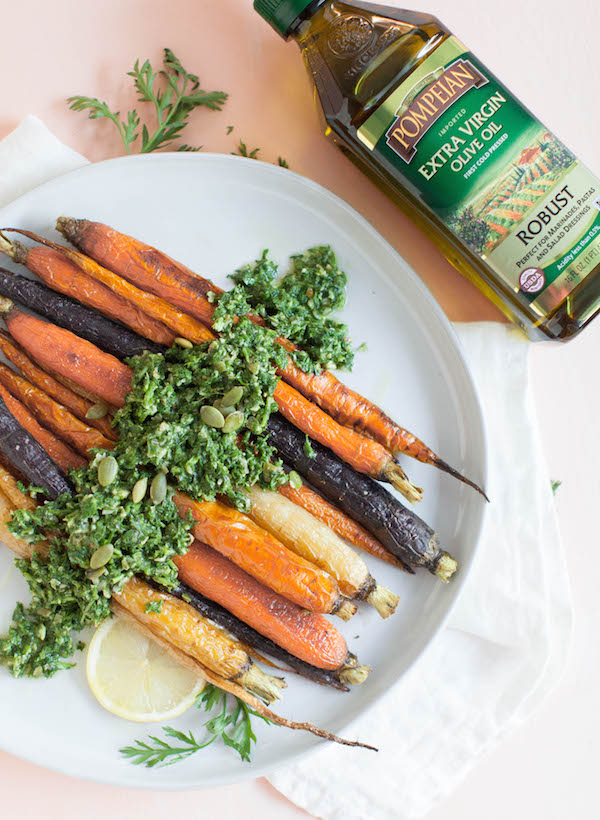 Carrot Top Pesto | @sweetpotatosoul