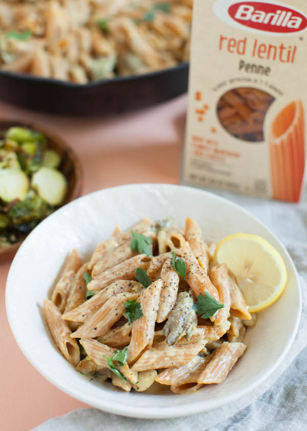 OYSTER MUSHROOM RED LENTIL ALFREDO | @sweetpotatosoul