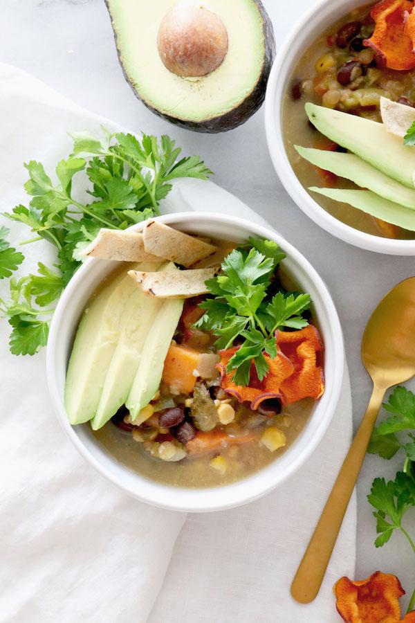 Sweet Potato Tortilla Soup | @sweetpotatosoul