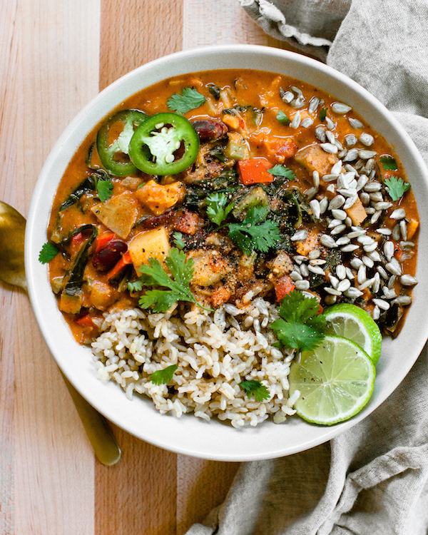 West African Peanut Stew {nut-free & vegan} -- Sweet Potato Soul