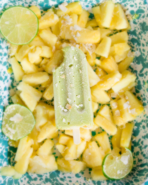 Avocado Pineapple Popsicles | @sweetpotatosoul