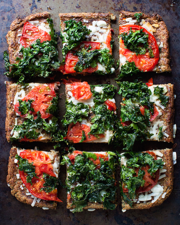 Vegan Cauliflower Pizza Crust | @sweetpotatosoul